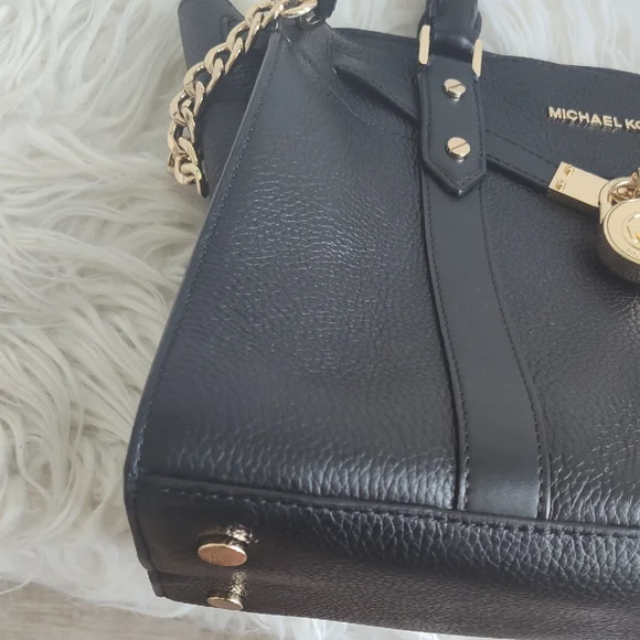 Michael Kors Black Satchel with Gold Hardware - Picture 7 of 13